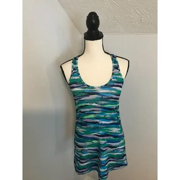 Lululemon Cool Racerback Seven Wonders Multi Tank - Size 10 - Picture 2 of 9